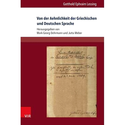 预订 Von der Aehnlichkeit der Griechischen und Deutschen Sprache 希腊语和德语的相似性: 9783847103288