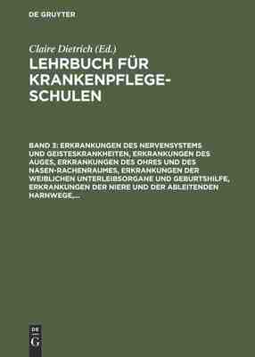 【预订】Erkrankungen des Nervensystems und Geisteskrankheiten, Erkrankungen  9783111247137