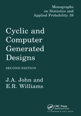 【预订】Cyclic and Computer Generated Designs 9780367579692