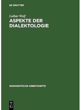 预订 Aspekte der Dialektologie: Eine Darstellung von Methoden auf französischer Grundlage: 9783484500853