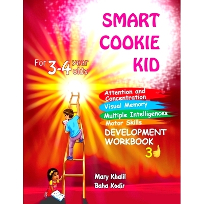 预订 Smart Cookie Kid For 3-4 Year Olds Attention and Concentration Visual Memory Multiple Intelligences Motor Skills Bo