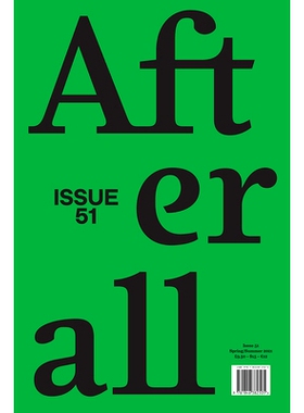 预订 Afterall: Spring/Summer 2021, Issue 51 毕竟：2019 春夏，第 51 期: 9781846382505