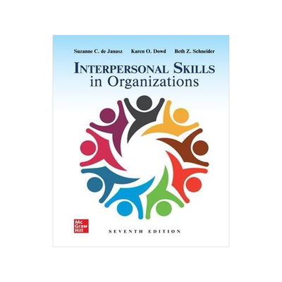 [预订]Interpersonal Skills in Organizations 9781260681338
