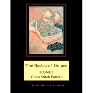 Grapes Pattern The 9798378203642 Stitch Basket Cross 预订 Monet