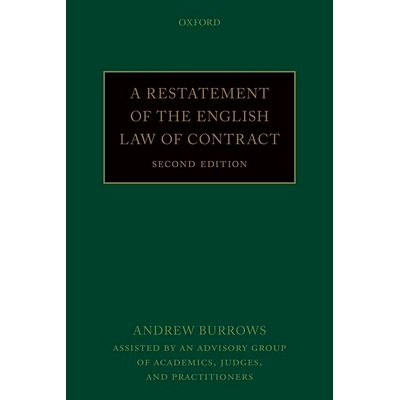 现货 A Restatement of the English Law of Contract 英国合同法重述: 9780198869849