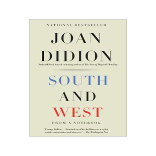 预售 Joan Didion 南方与西方 来自一本笔记 琼·狄迪恩 英文原版 South and West: From a Notebook 奇想之年作者