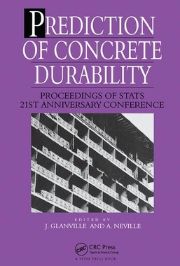 【预订】Prediction of Concrete Durability: Proceedings of STATS 21st anniversary conference