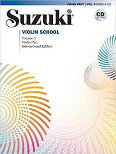 【预订】Suzuki Violin School, Volume 3: Violin Part, Book & CD [With CD (Audio)]