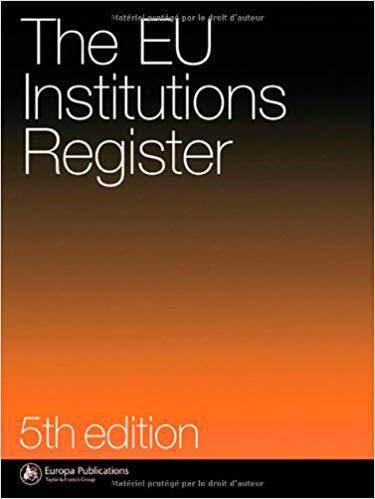 【预售】Eu Institutions Register