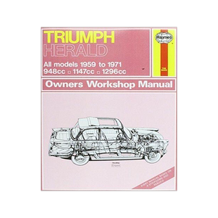 [预订]Triumph Herald (59 - 71) up to K Haynes Repair Manual (Classic Reprint) 9780857336026