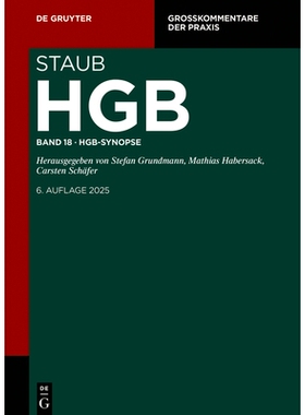 预订 HGB-Synopse HGB概要: 9783111534299