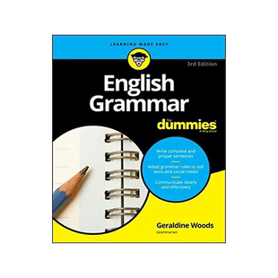 预售 英文原版 英语语法傻瓜书 第三版 English Grammar For Dummies 3E