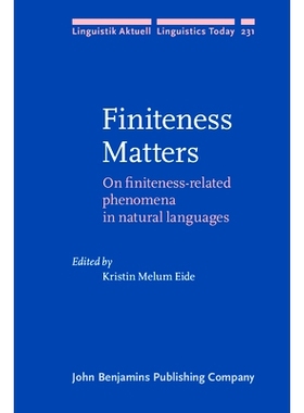 预订 Finiteness Matters. On finiteness-related phenomena in natural languages. 有限性问题：自然语言中的有限性相关的现象:
