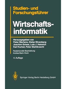 预订 Studien— und Forschungsführer: Wirtschaftsinformatik: 9783540550945