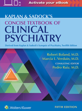 【预订】Kaplan & Sadock’s Concise Textbook of Clinical Psychiatry 9781975167486