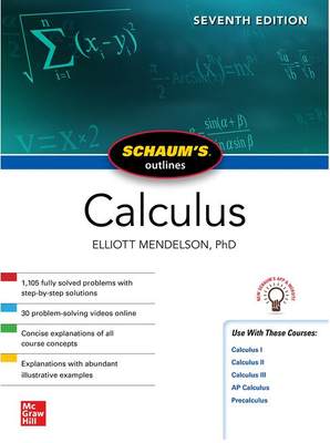 Schaum’s Outline of Calculus, Seventh Edition 9781264258338