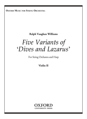 预订 Five Variants on ’Dives and Lazarus’ 五重奏：“Dives和Lazarus”: 9780193866492
