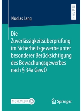预订 Die Zuverlässigkeitsüberprüfung Im Sicherheitsgewerbe Unter Besonderer Berücksichtigung Des Bewachungsgewerbes
