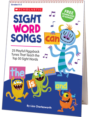 【预订】Sight Word Songs: Flip Chart & CD: 25 Playful Piggyback Tunes That Teach the *Sight Words [With CD]