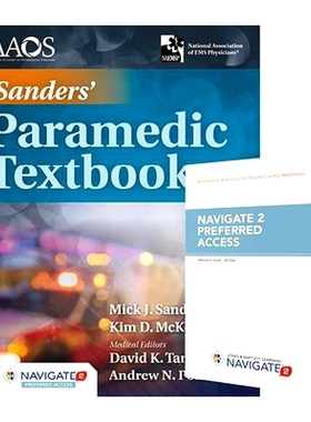 预订 Sanders’ Paramedic Textbook Includes Navigate Preferred Access Nvpfb - nve:桑德的护理人员5e埃森w /*数字: 978128