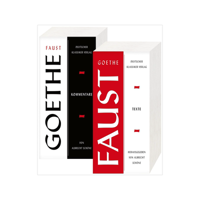 德文原版 浮士德2卷套装Faust Zwei Teilbände 全文+评论 德国经典文学著作 歌德Johann Wolfgang Goethe