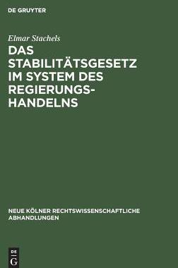 【预订】Das Stabilitätsgesetz im System des Regierungshandelns 9783111163239
