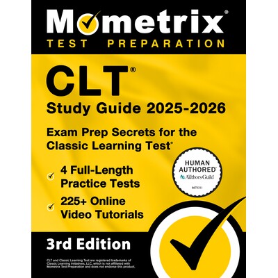 预订 Clt Study Guide 2025-2026 - 4 Full-Length Practice Tests, 225+ Online Video Tutorials, Exam Prep Secrets for the Cl