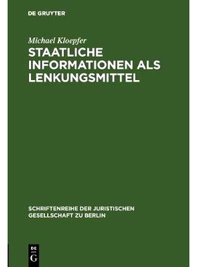 预订 Staatliche Informationen als Lenkungsmittel: Dargestellt insbesondere am Problem behördlicher Warnungen und Empfeh