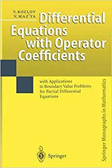 【预订】Differential Equations with Operator Coefficients 9783642084539