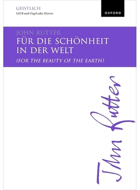 预订 Fur die Schonheit in der Welt (For the beauty of the earth): 9780193570825