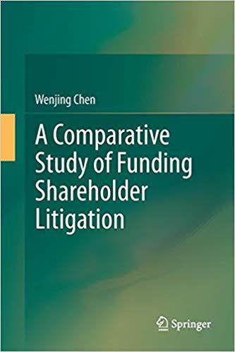【预售】A Comparative Study of Funding Shareholder Litigation