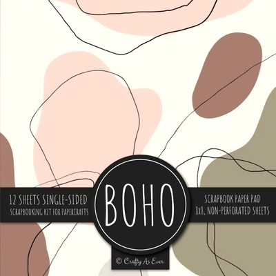 预订 Boho Scrapbook Paper Pad: Bohemian Abstract 8x8 Decorative Paper Design Scrapbooking Kit for Cardmaking, DIY Crafts