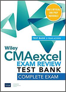 Learning Review 预售 Cmaexcel Access Complete System Wiley Test 2020 Exam Year Bank