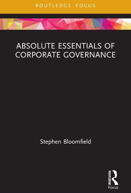 [预订]Absolute Essentials of Corporate Governance