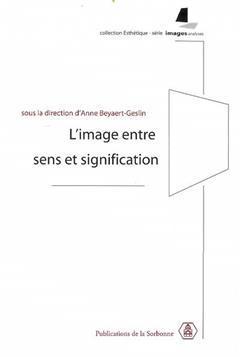 [预订]L’image entre sens et signification 9782859445669