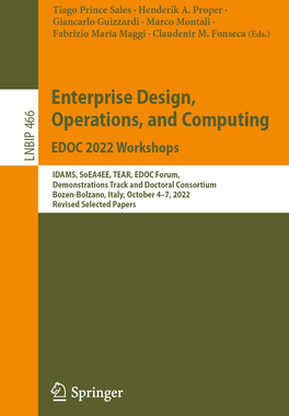 [预订]Enterprise Design, Operations, and Computing. EDOC 2022 Workshops