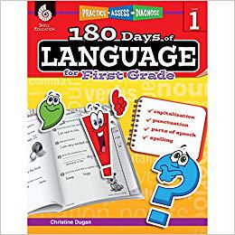 现货 180 Days of Language for First Grade: Practice, Assess, Diagnose