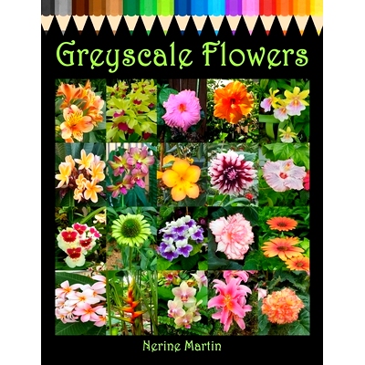 预订 Greyscale Flowers: Adult Coloring Book for Relief from Stress, Anxiety & Depression: 9781698259956