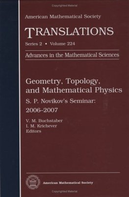 【预售】Geometry, Topology, and Mathematical Physics: S. P. Novikov’s Seminar: 2006-2007