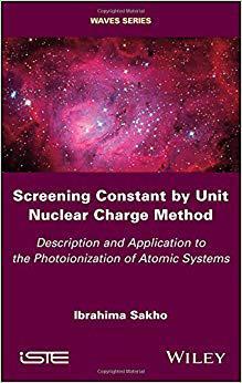 【预售】Screening Constant By Unit Nuclear Charge Method