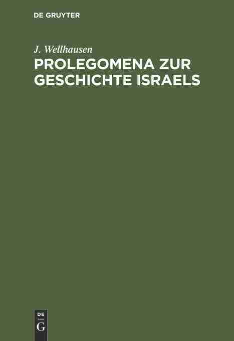 【预订】Prolegomena zur Geschichte Israels 9783111317700