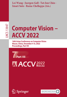 [预订]Computer Vision – ACCV 2022