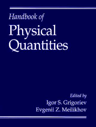 【预订】Handbook of Physical Quantities