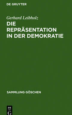【预订】Die Repräsentation in der Demokratie 9783110045444