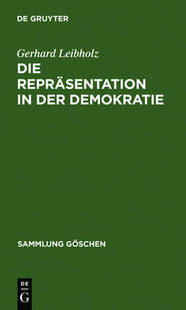 Repräsentation Die 预订 9783110045444 der Demokratie