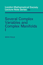 【预订】Several Complex Variables and Complex Manifolds I