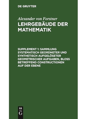 预订 Sammlung systematisch geordneter und synthetisch aufgelöseter geometrischer Aufgaben, bloß betreffend Constructio