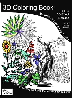 预订 3D Coloring Book: 3D-Shaded Coloring Pages. No Glasses Needed.: 9781974103935