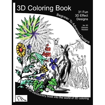 预订 3D Coloring Book: 3D-Shaded Coloring Pages. No Glasses Needed.: 9781974103935