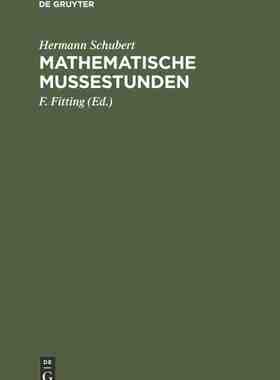 【预订】Mathematische Mußestunden 9783111254982